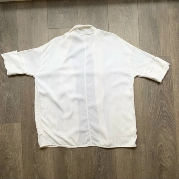 Wilfred Aritzia Blazer Jacket Kimono Open front Off white 3/4 length Sleeve XXS - Picture 15 of 16